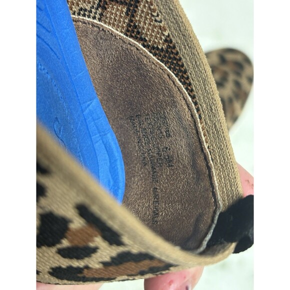 ME TOO Meadow Leopard Print Sustainable Mesh Slip On Shoe Flat Sneakers Sz 5.5M - Picture 7 of 7